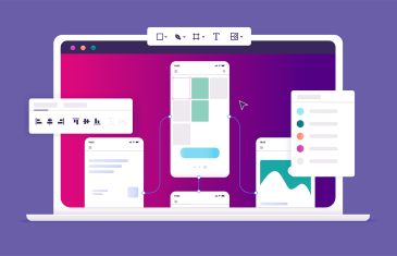 computer screen for web design