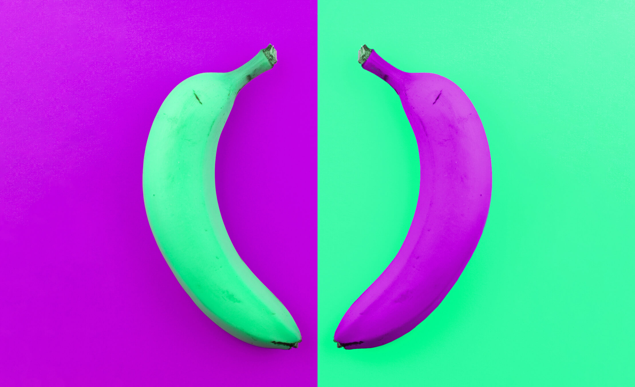 2 colour bananas